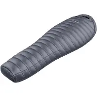 Hannah mummyslaapzak Loft 250 Ebony 185L lichtgewicht dons -8°C - Grijs
