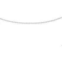 The Jewelry Collection Ketting Anker Plat 0,8 mm 45 cm - Goud
