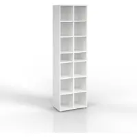 Vicco Paris Schoenenkast – 54.2 x 183.3 cm 14 vakken Wit