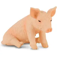 Collecta Boerderijdieren (S): BIGGETJE zittend 4.8x2.5x3cm