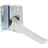 Axa raamsluiting met nok en drukknop rechts aluminium F1