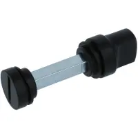Intersteel WC-olive los met 8mm dikke stift - mat zwart