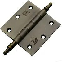 Dulimex DX Vaaskopscharnier 76x76 mm met losse pen staal verbronsd
