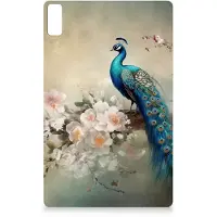 B2Ctelecom Back Case voor Lenovo Tab P11 Gen 2 Vintage Pauwen