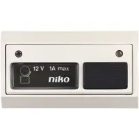 Niko Toegangscontrole - deurbel 12V~1A incl. lamp, wit/wit (05-540-13)