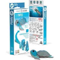Eugy 3D Puzzel - Schildpad - Wilde Dieren - Duurzaam - Verzamel Ze Allemaal - 6 Jaar