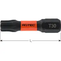 Rotec IMPACT insertbit T 20 L=30mm C 6,3 BASIC - 10 stuks - 8172020