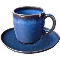 Villeroy & Boch Kaffeetasse mit Untertasse Lave 190 ml