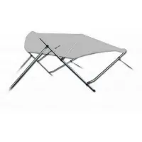 Navishade 3 Boog Biminitop Zonnetent PREMIUM H117 cm GRIJS Breedte 137-152 cm