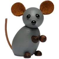 Spring Copenhagen The farm mouse decoratie 7 cm Grijs
