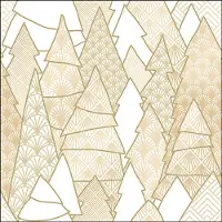 Ambiente - Lunch servetten - Luxury Trees White