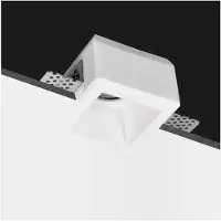 LEDmaxx Gips inbouwarmatuur vierkant 8x8cm voor 1x GU10 max. 35W | GU10 | Max 1x35W exclusief