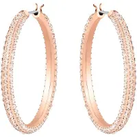 Swarovski Oorbellen 'Dextera' rose-goud / transparant