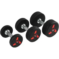 Taurus TPU-halter 27.5kg 1 stuk – Duurzame en Vormvaste Dumbbell met Geribbelde Grip – Krasbestendig en Stofafstotend – Geschikt voor Thuis en Sportschool – Verkrijgbaar in Diverse Gewichten