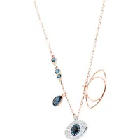 Swarovski - Dames Ketting - Roségoud & Zilver