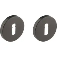 Intersteel Rozet met sleutelgat ø53x8mm - antraciet