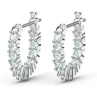 Swarovski Oorbellen 'Matrix' zilver / transparant