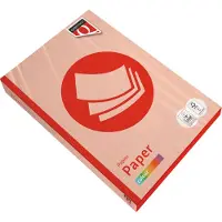 Quantore - Kopieerpapier A4 120gr zalm 250vel | Pak a 250 vel | 5 stuks