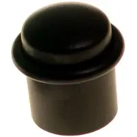 Online Deurbeslagshop Deurstop Vloermontage Rond 35 mm zwart