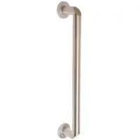 Online Deurbeslagshop Deurgreep Rond met schuine hoeken 500 mm mat rvs