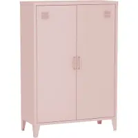 Sweeek Roze metalen kledingkast voor kinderen, 1 plank