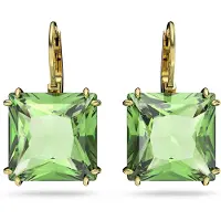 Swarovski Oorbellen goud / groen