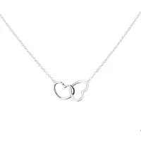 The Jewelry Collection Zilver Gerhodineerde Collier hart 1 1326172
