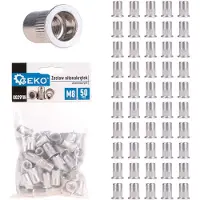 GEKO 50 stuks aluminium blindklinkmoeren - M8 draad - Lichtgewicht en duurzaam