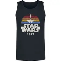Star Wars - Disney Tanktop - X-Wing 1977 - S tot XXL - voor Mannen - zwart - Maat XXL