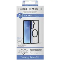 FORCE CASE , Hoesje geschikt voor Samsung Galaxy S25 - Versterkt 3m MagSafe, Transparant