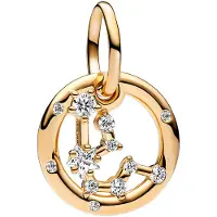 Pandora Moments Dierenriem hangende bedel Waterman - goudkleurig