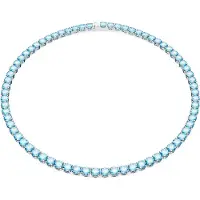Swarovski Ketting azuur / zilver