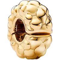 Pandora Moments Gold Plated Studded Clip Bedel 762716C00 - goudkleurig