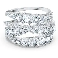 Swarovski Ring zilver / transparant