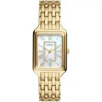 Fossil Analoog horloge 'RAQUEL' goud / wit