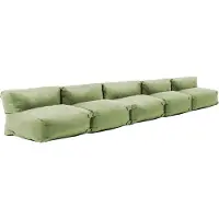 Oviala - Cactusgroen 5-zits modulair tuinmeubel - Mixi