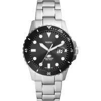 Fossil Analoog horloge zwart / zilver