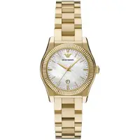 Giorgio Armani Analoog horloge goud / wit