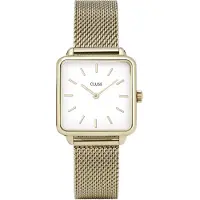 Cluse La Tétragone Mesh White, Gold Colour