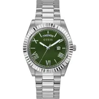 GUESS Analoog horloge 'Connoisseur' groen / zilver