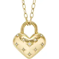 Fossil Ketting 'Sadie' goud / transparant