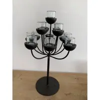 Wmg Kandelaar Leandro incl 11 theelichten glas