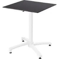 Oviala - Tuintafel 60 x 60 cm kantelbaar zwart gelamineerd - Opéra
