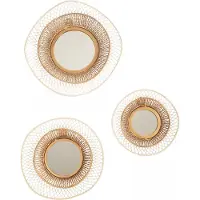 Oviala - Set van 3 spiegels in organische vorm 31 cm - Lawi