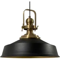 Bamyum Plafondlampen Metaal E27 Hanglamp Armatuur Lichtkap Industriële Retro Lampenkap - Zwart