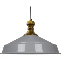 Bamyum Industriële Hanglamp, Moderne Metalen Grijs Lamp