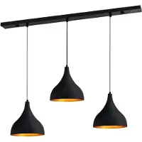 Bamyum Hanglamp 3 Brandbaar Zwart, Adash, Metalen Lamp