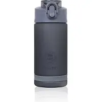 DILLER Waterfles met Rietje - Drinkfles - Handig Sluitsysteem - 550ml - Zwart - Tritan & BPA-vrij