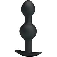Pretty Love - anaal dildo met binnenbal - zwart