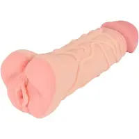 Nature Skin - 2in1 masturbator en penis sleeve - huidkleur